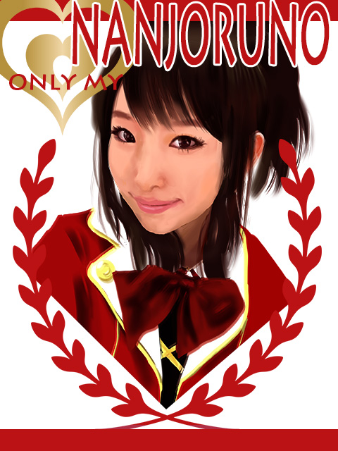 アイドル似顔絵イラス
